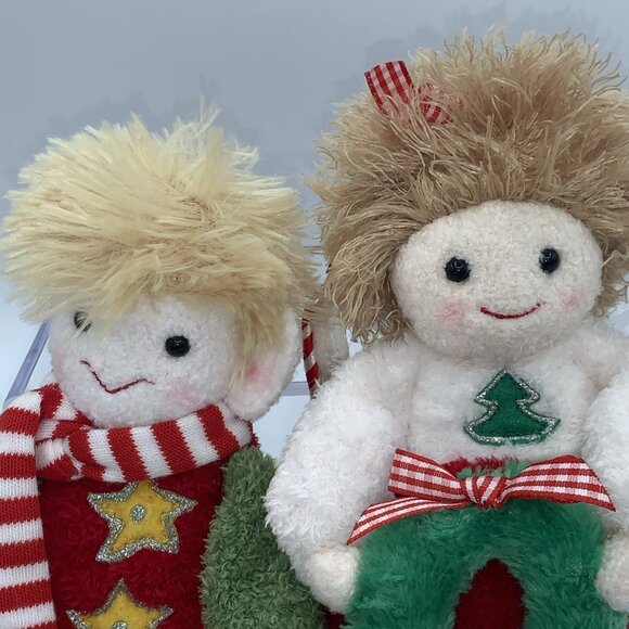 Douglas Cuddle Set Christmas Toy 8 Inches Original Tags Noel Angel And Pixie Elf - Picture 13 of 13